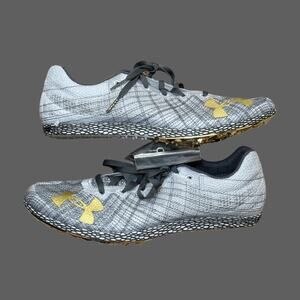Under Armour HOVR Shakedown Track Spikes Halo Grey M8.5